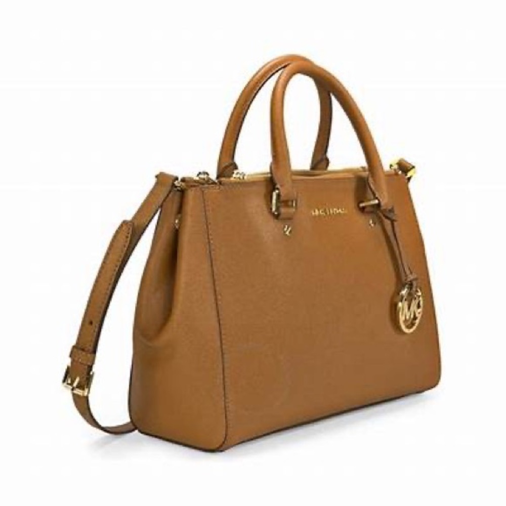 MICHAEL KORS Sutton Leather Satchel Purse